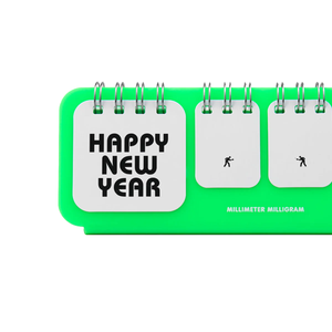 PING PONG CALENDAR | NEON GREEN