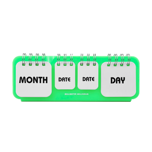 PING PONG CALENDAR | NEON GREEN
