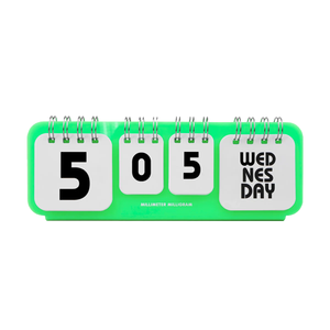 PING PONG CALENDAR | NEON GREEN