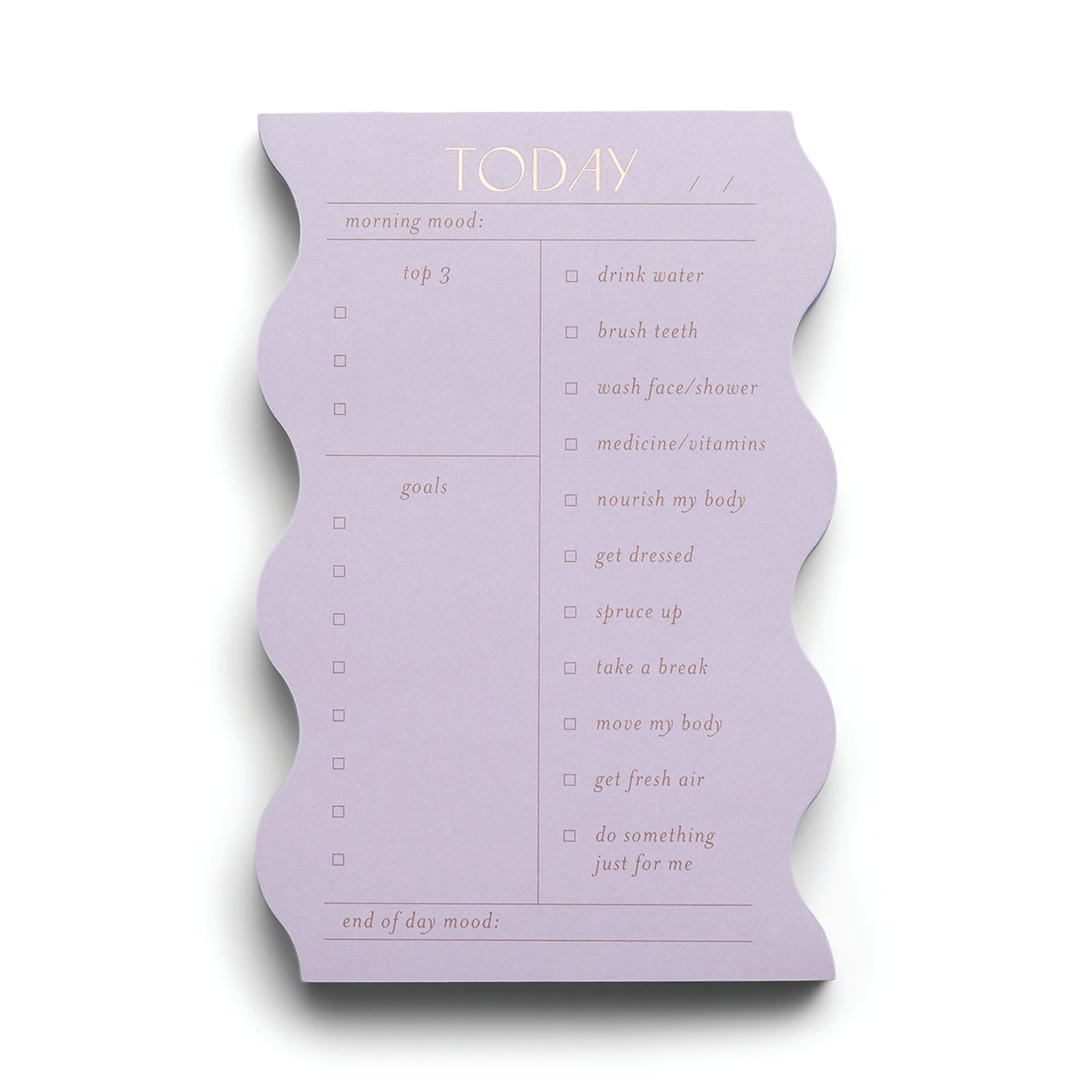 Wavy Daily Notepad | Lilac