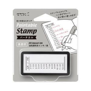 Paintable Stamp Pre-Inked Half Size Vertical