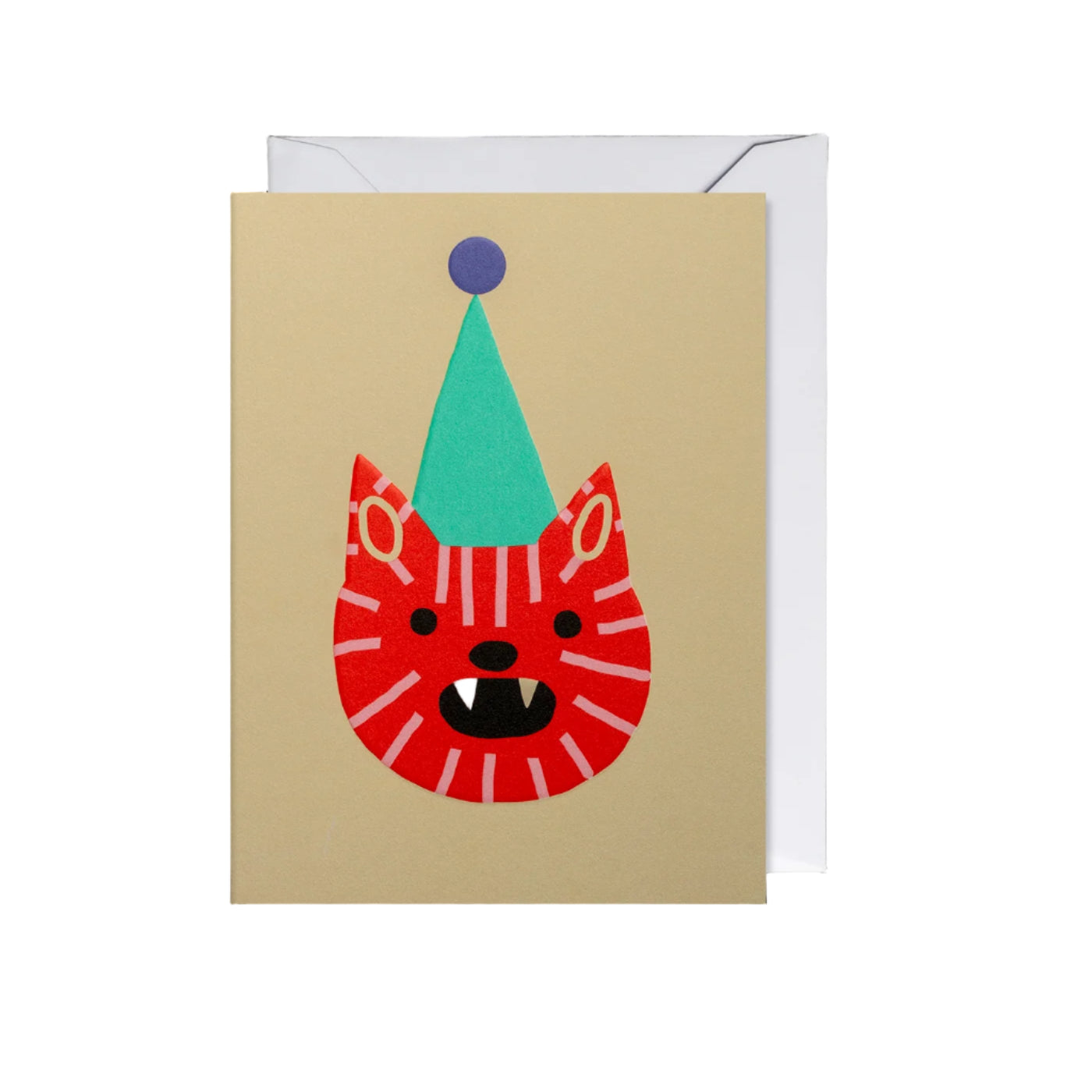 Party Hat Tiger | Jennifer Bouron | Mini Card