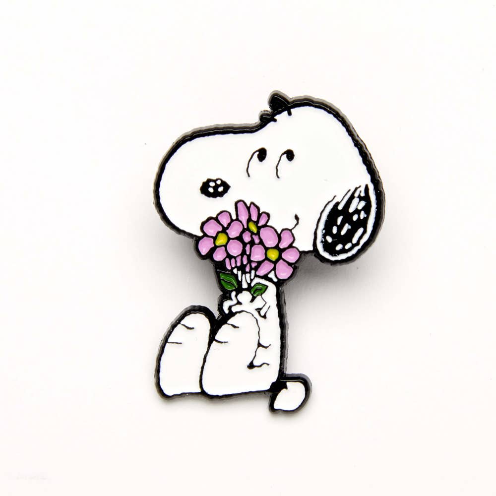 Peanuts Give Hugs Pin | Flowers