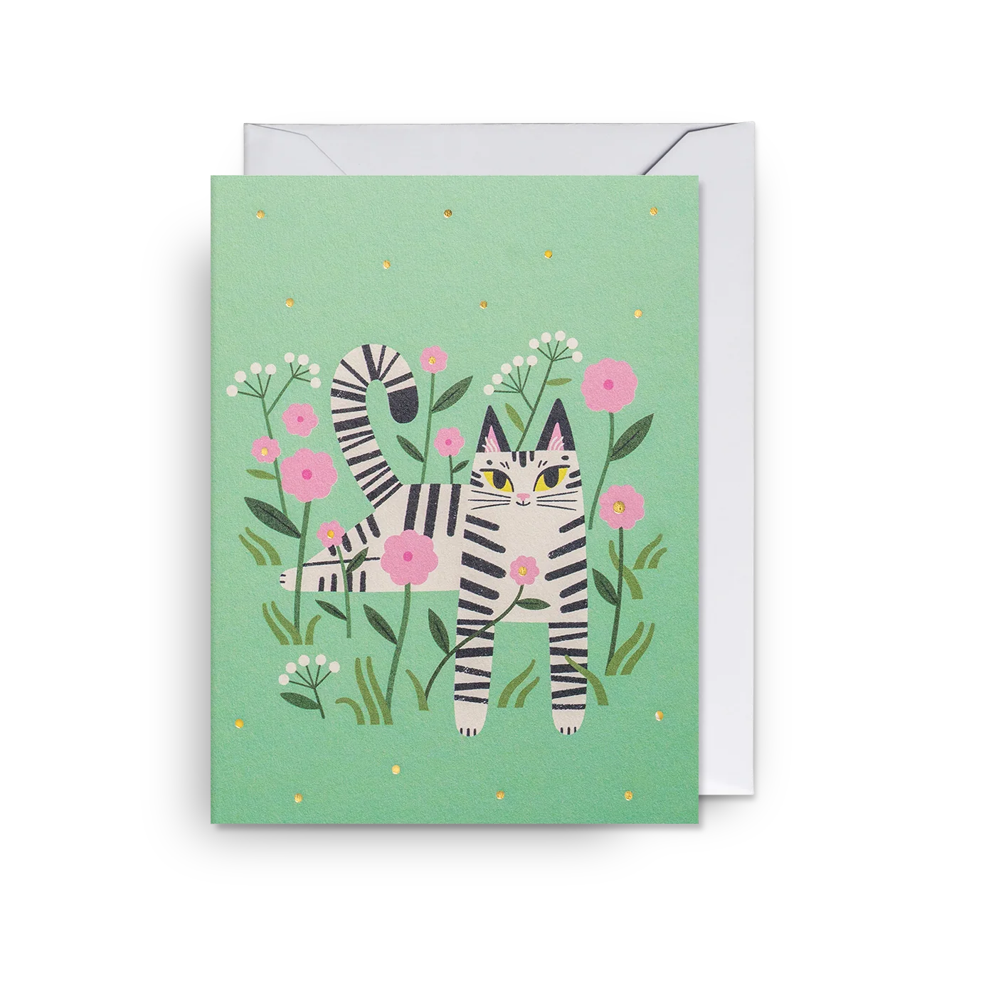Pink Meadow Cat | Essi Kimpimäki | Mini Card