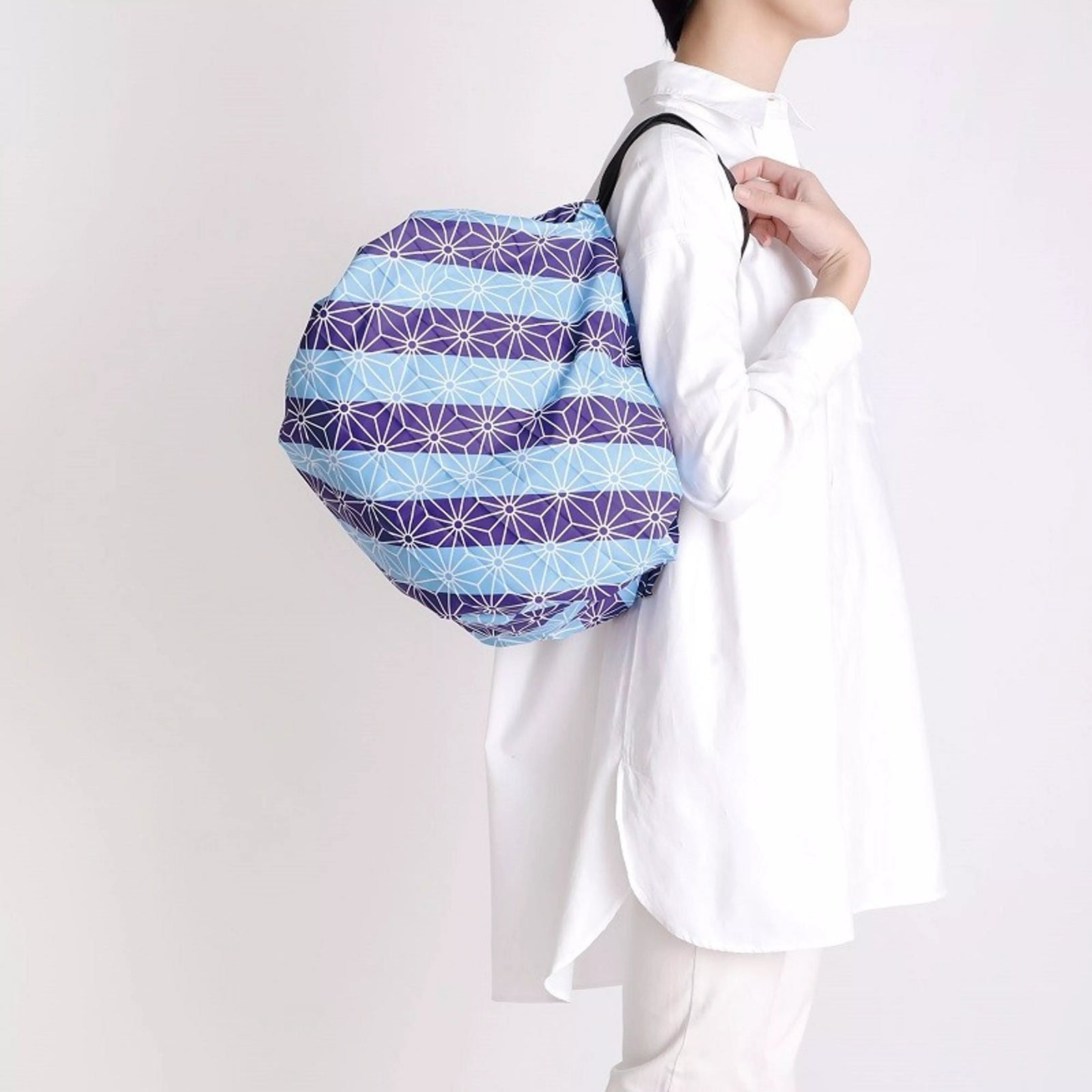 Pleated Compact Bag | Asanoha | M