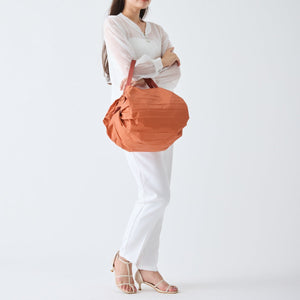 Pleated Compact Bag | Brick Brown | M