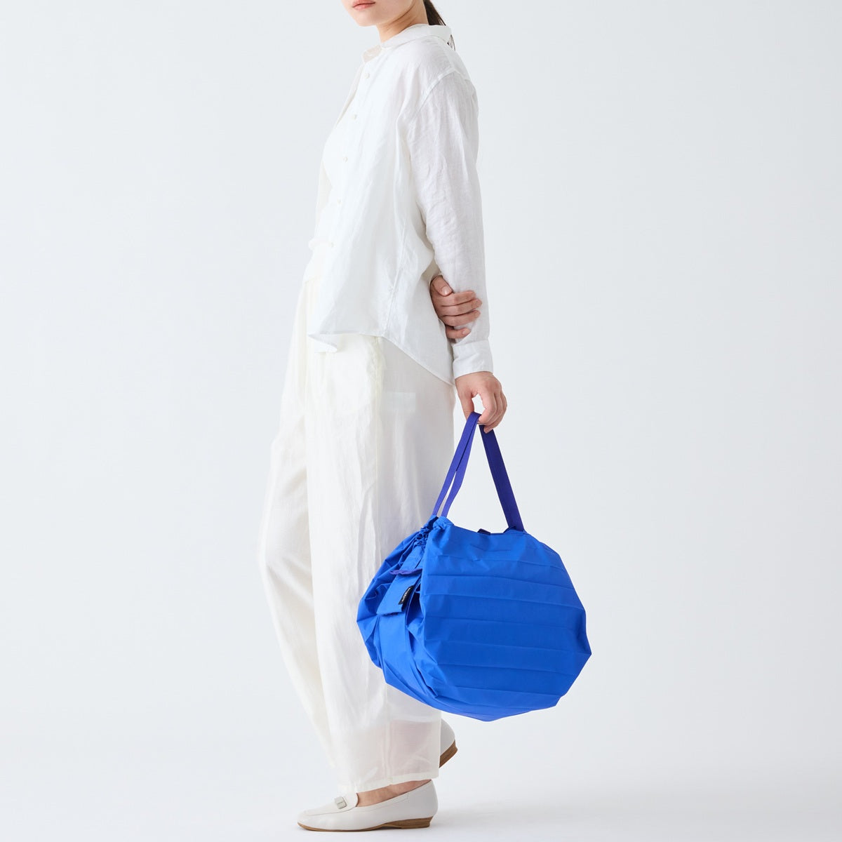 Pleated Compact Bag | Clear Sky | M