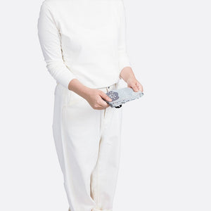 Pleated Compact Bag Drop | Poppy | M