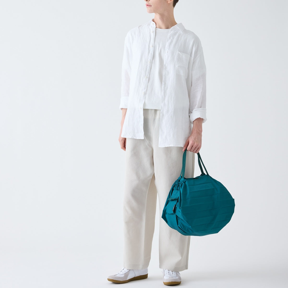 Pleated Compact Bag | Evergreen | M
