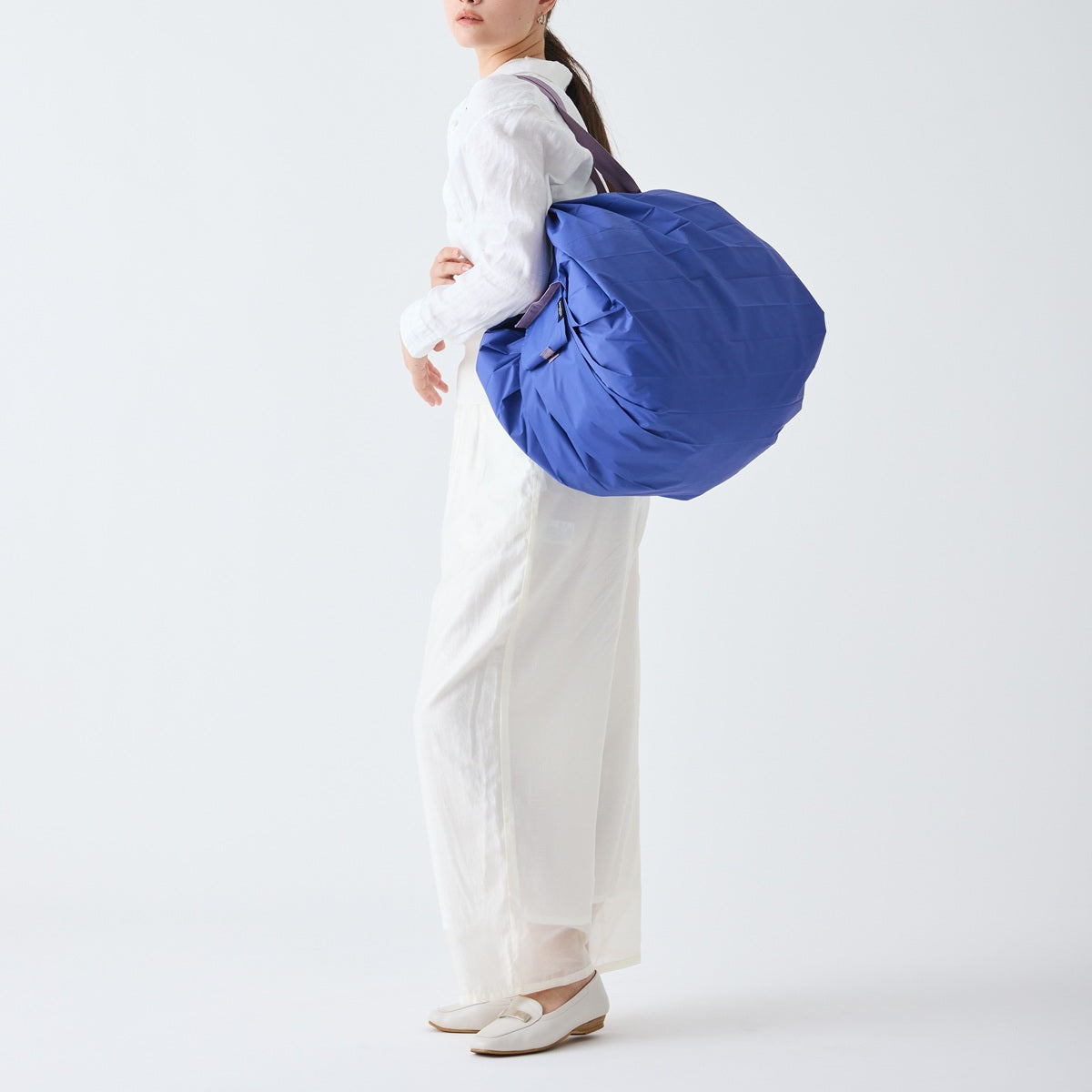 Pleated Compact Bag | Foggy Lake | L