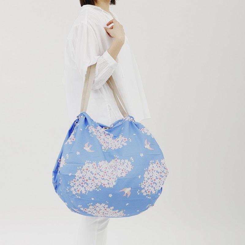 Pleated Compact Bag | Hana Ni Tori | L