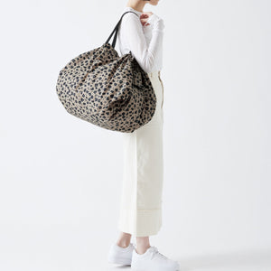 Pleated Compact Bag | Paw Marks | L