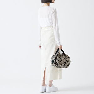 Pleated Compact Bag | Paw Marks | S