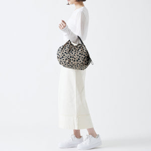 Pleated Compact Bag | Paw Marks | S