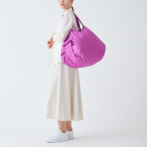 Pleated Compact Bag | Peony Petal | L