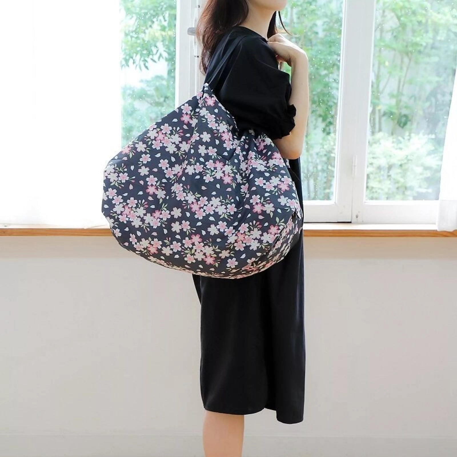 Pleated Compact Bag | Sakura | L