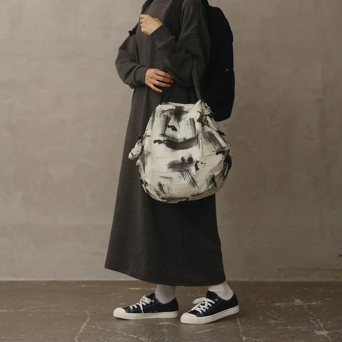 Pleated Packable Bag | White Birch | 27L