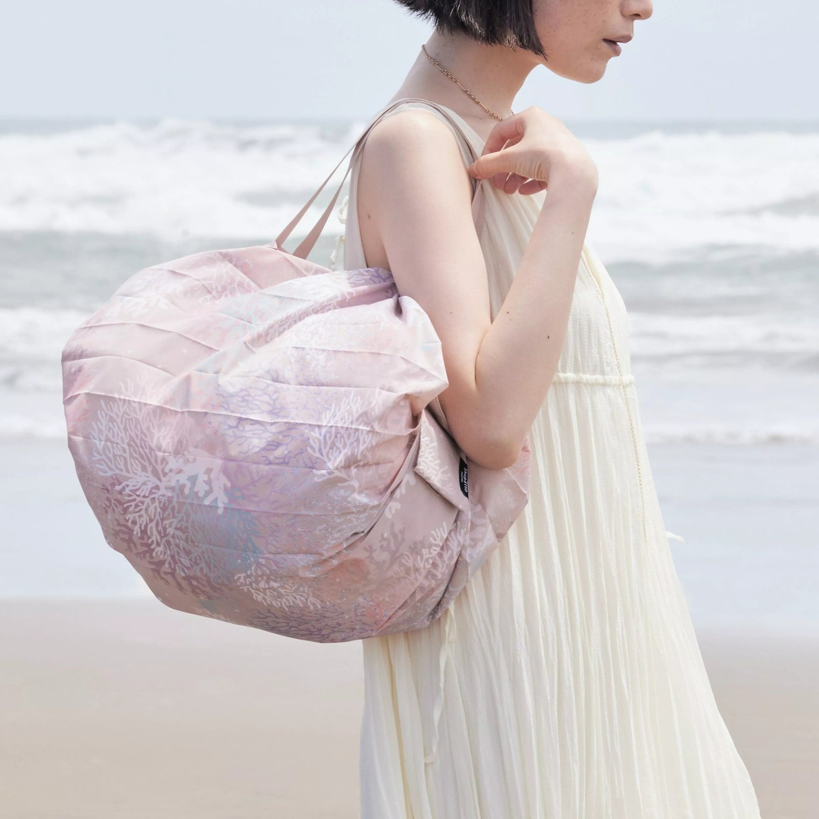 Pleated Recycled Bag | Coral Reefs | 15L