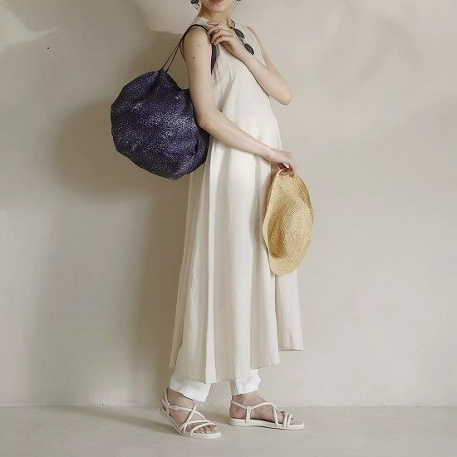 Pleated Recycled Bag | Diamond Sky | 15L