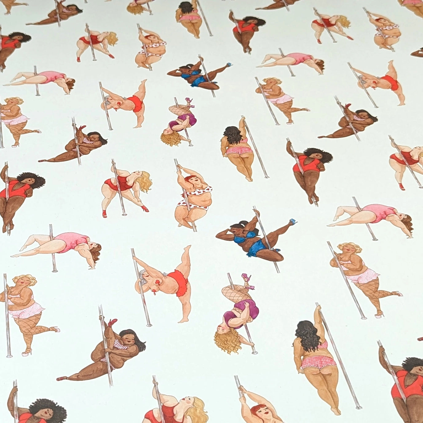 Pole Dancing Ladies Wrapping Paper