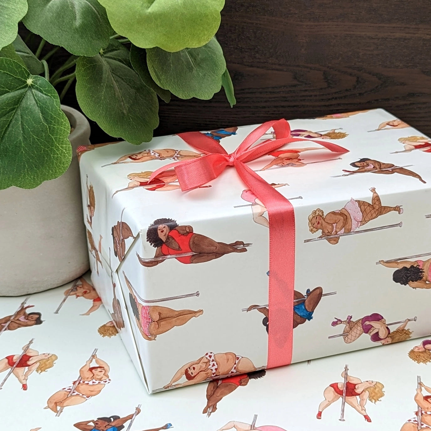 Pole Dancing Ladies Wrapping Paper