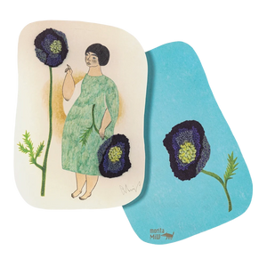 Postcard Blue Flower
