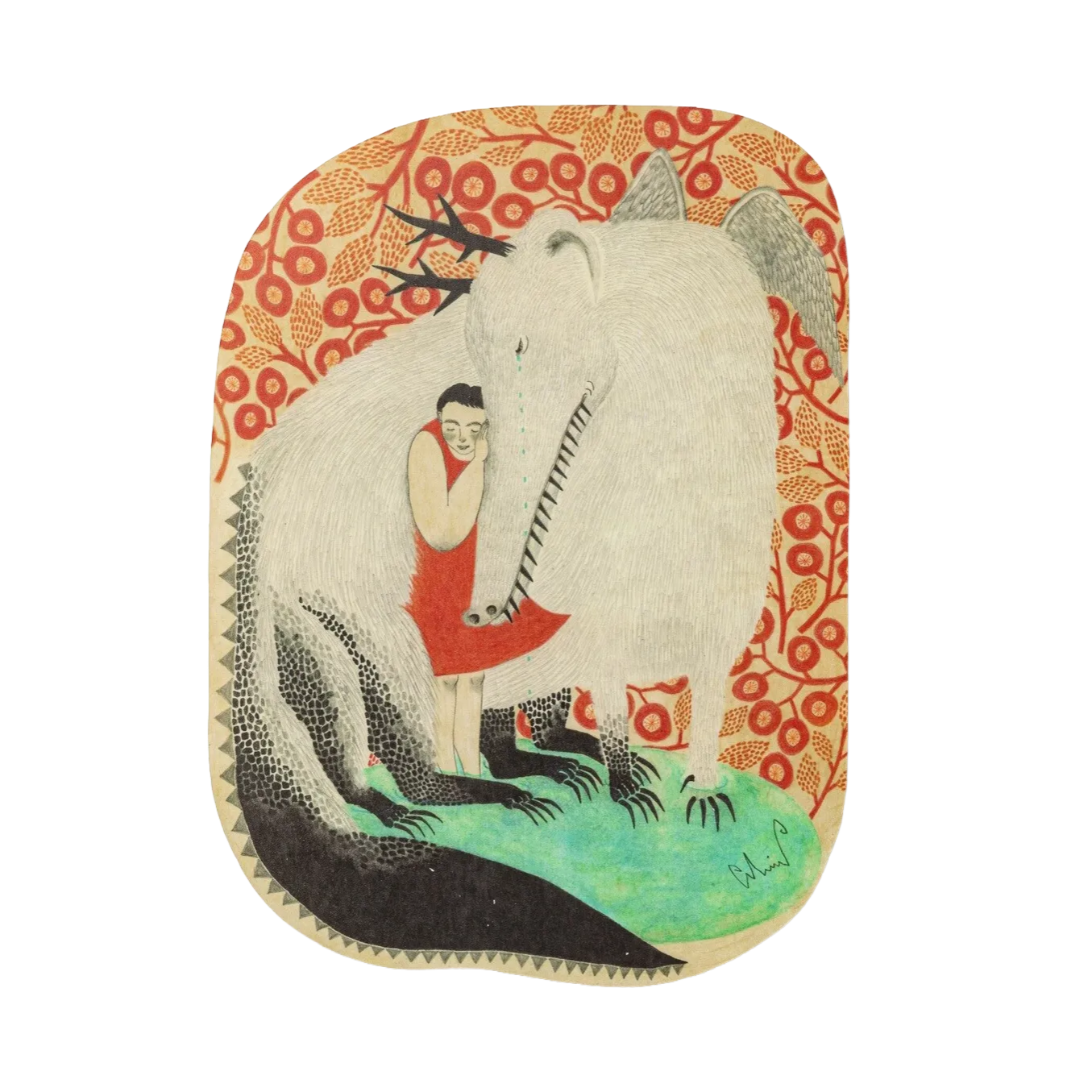 Postcard Dragon Tears