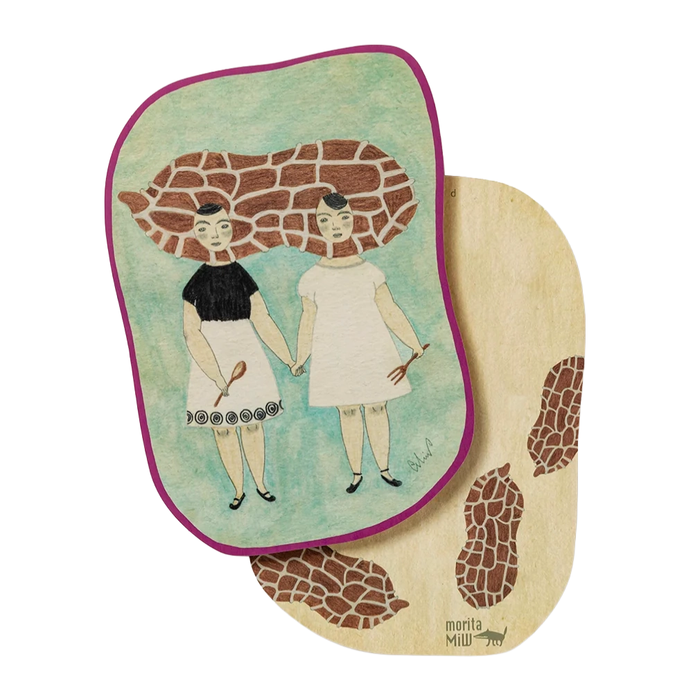 Postcard Peanut Girls