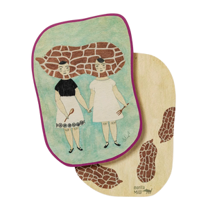 Postcard Peanut Girls