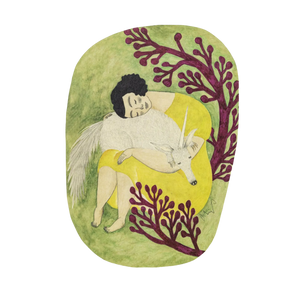 Postcard Yellow Dress