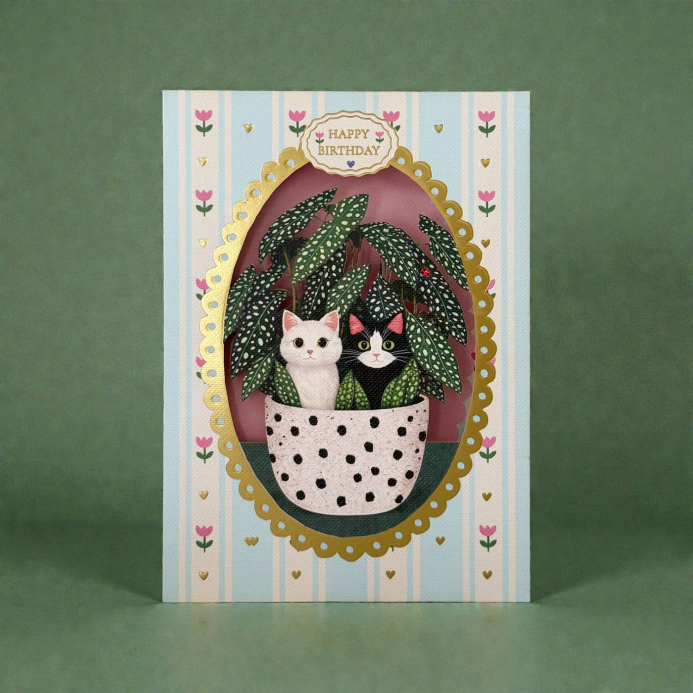 Potten Kitten Birthday | Cutout Card