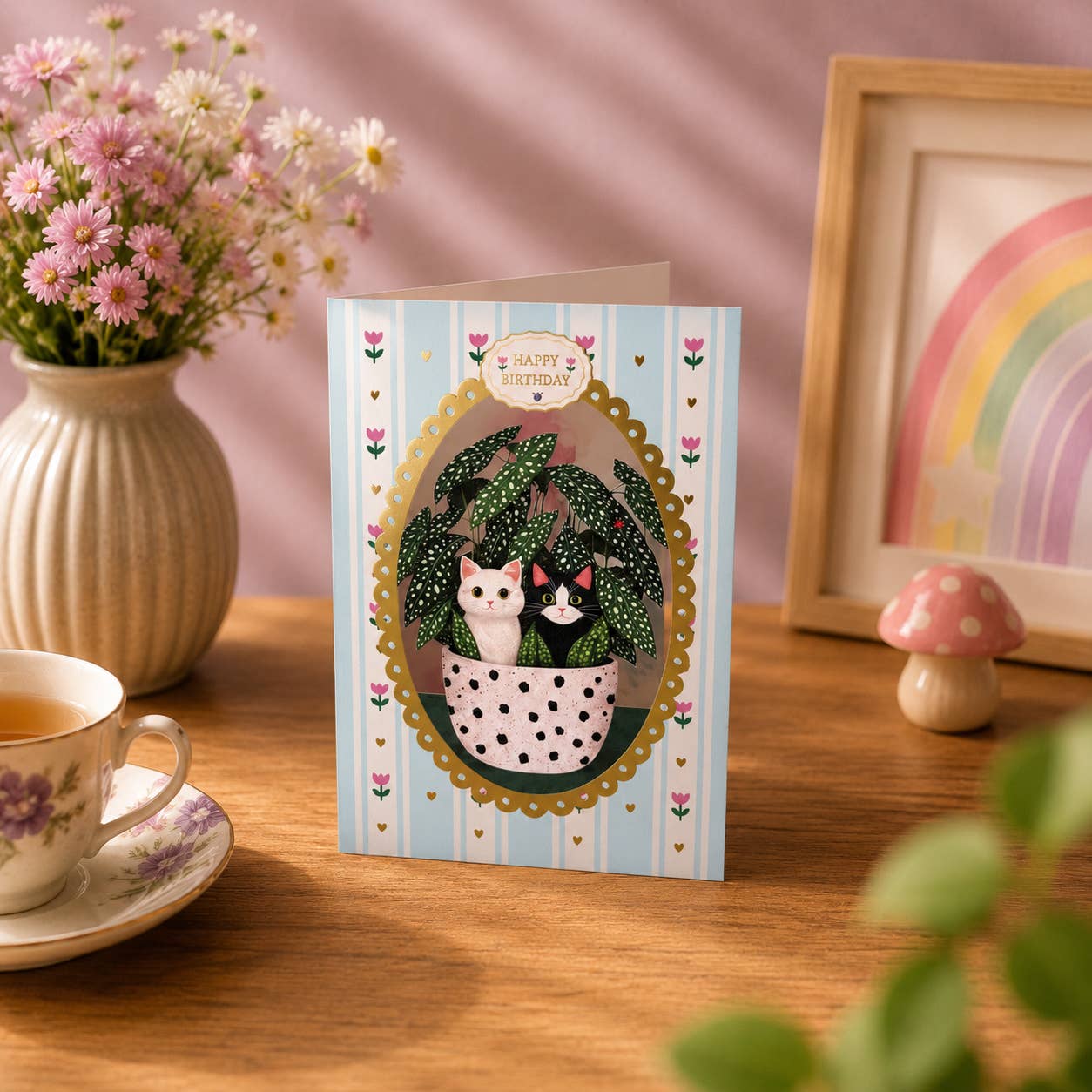 Potten Kitten Birthday | Cutout Card