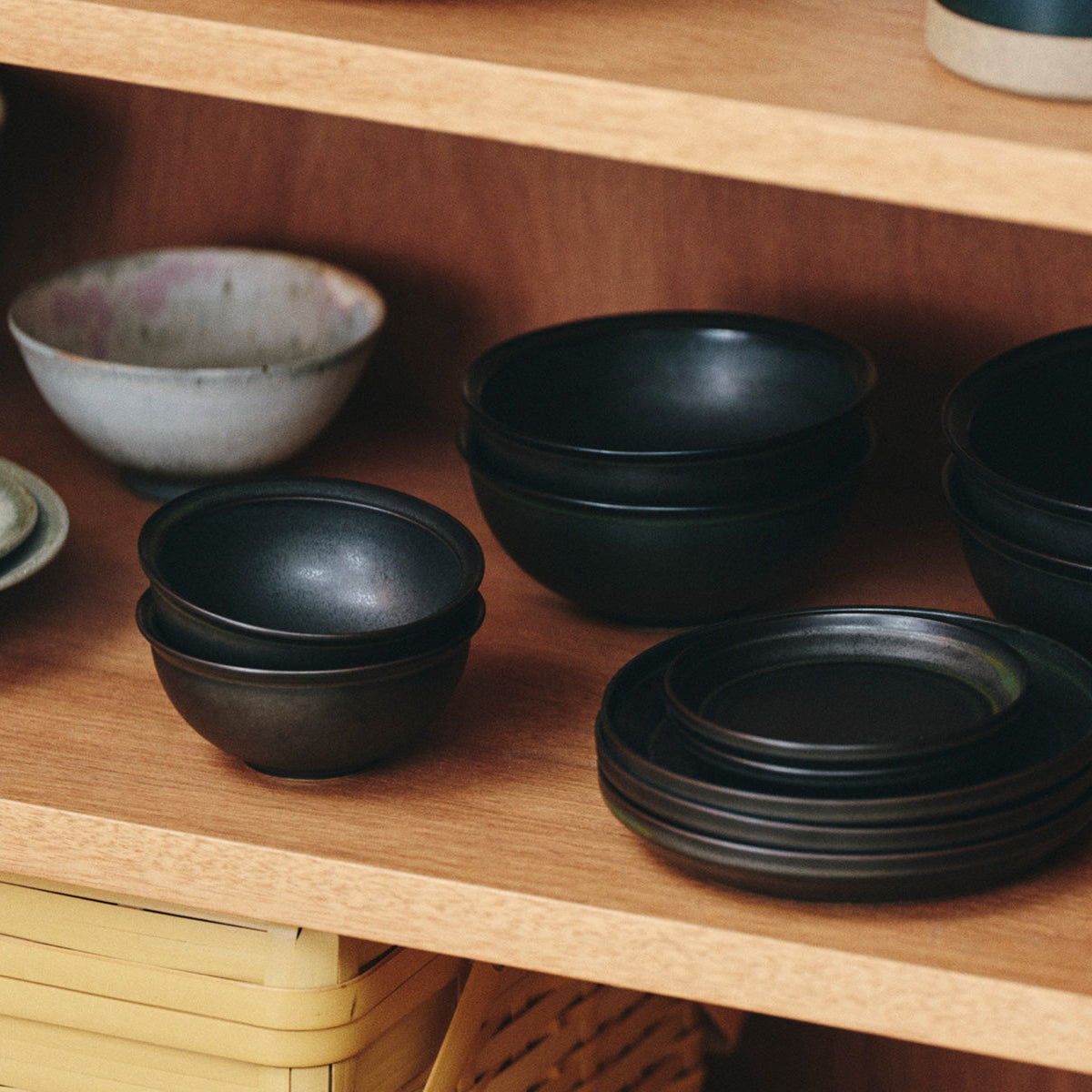 KINTO RIM Bowl Matte Black 220 mm | MATERIAL26