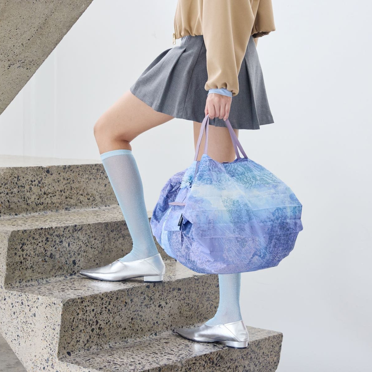 Recycled Compact Bag | Blue Moon | M