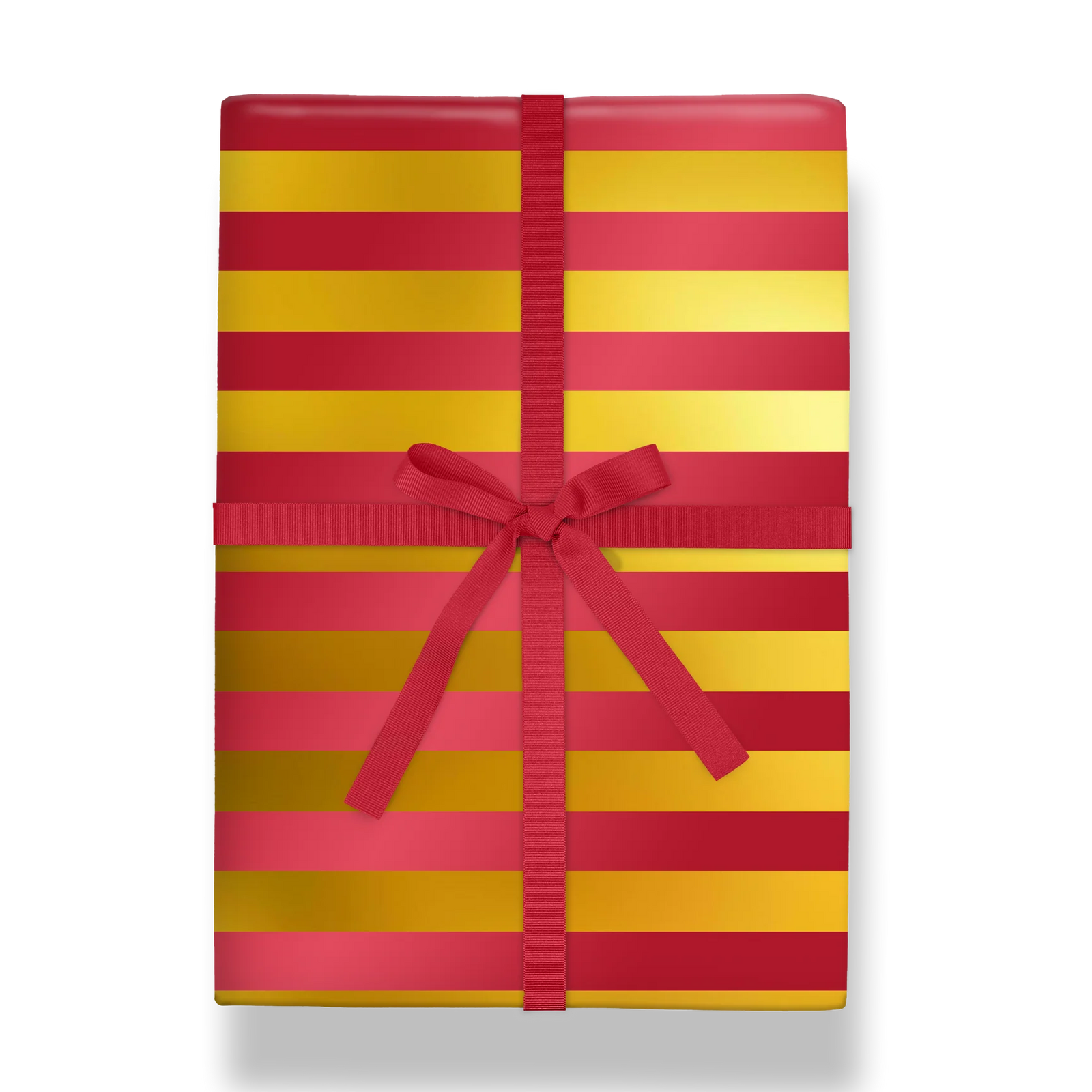 Red & Gold Stripe Foiled Roll Wrap | Kelly Hyatt