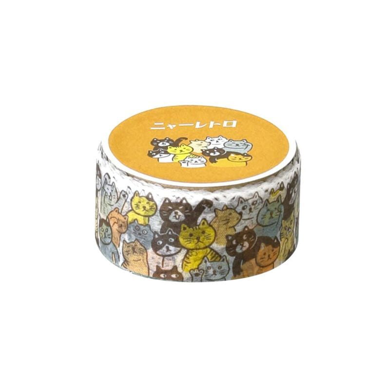 Retro Masking Tape Lots of Cats