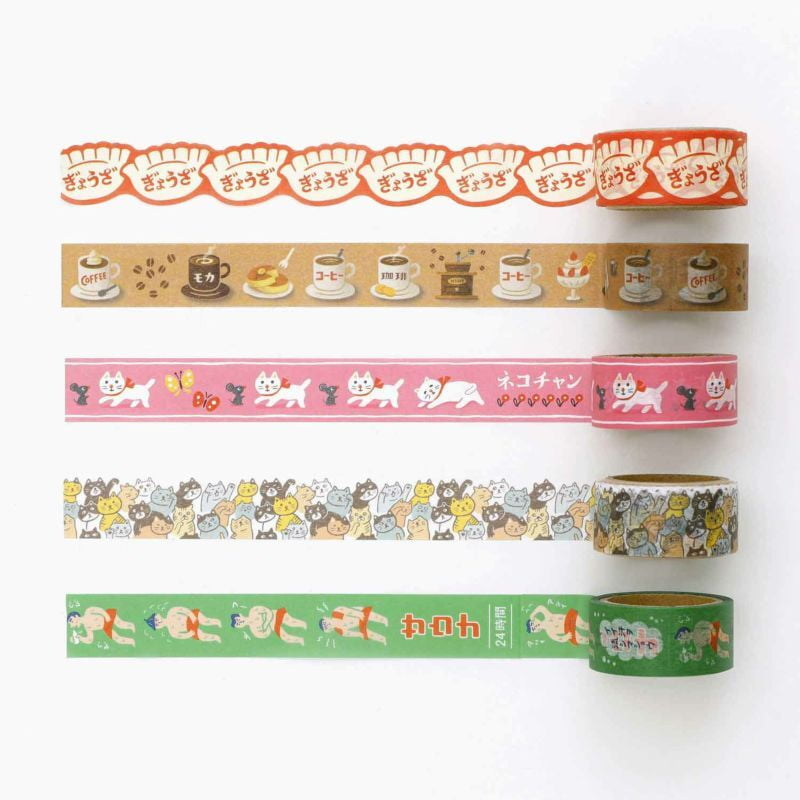 Retro Masking Tape Lots of Cats