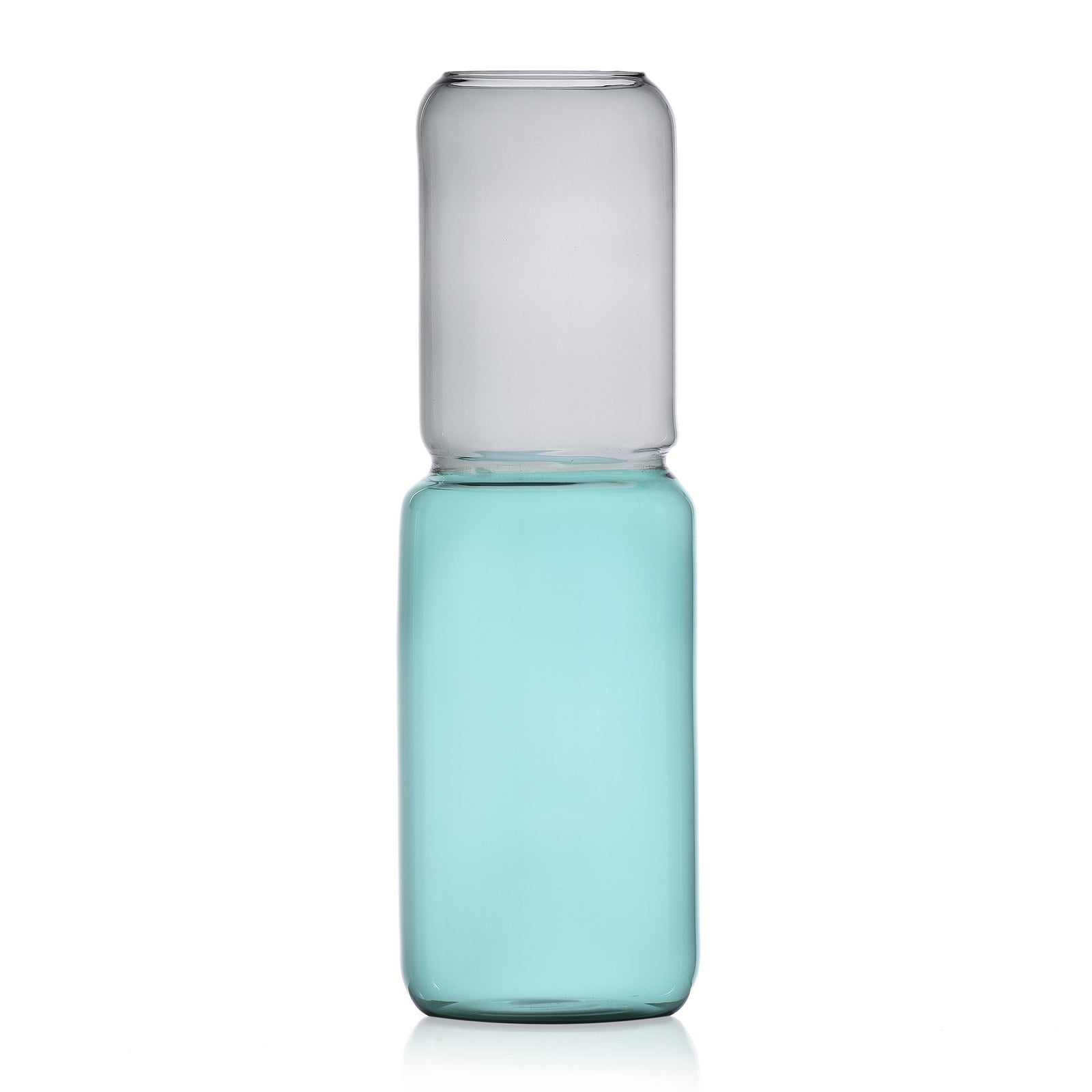 Revolve Vase Smoke-Petrolblue 