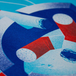 Risograph A3 Print | Ashtray