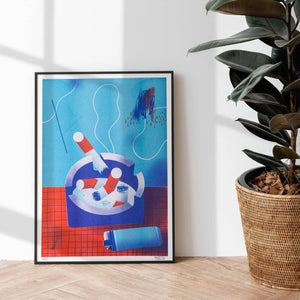 Risograph A3 Print | Ashtray