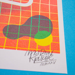 Risograph A4 Print | Camping Chair