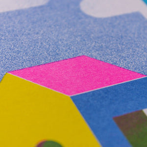 Risograph Mini Print | HÄUSER-AM WALDESRAND