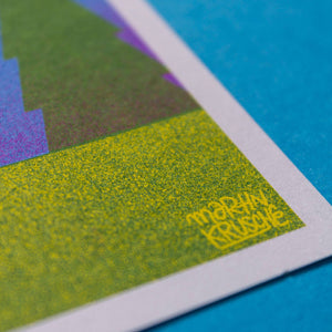 Risograph Mini Print | HÄUSER-AM WALDESRAND