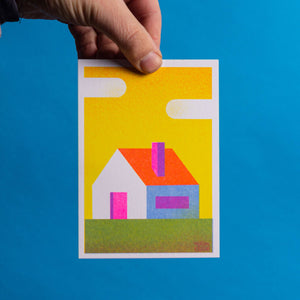 Risograph Mini Print | HÄUSER-BLOCKHAUS