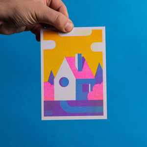 Risograph Mini Print | HÄUSER-DATSCHE