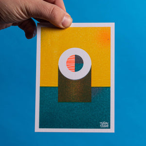 Risograph Mini Print | SUSHI SALMON MAKI