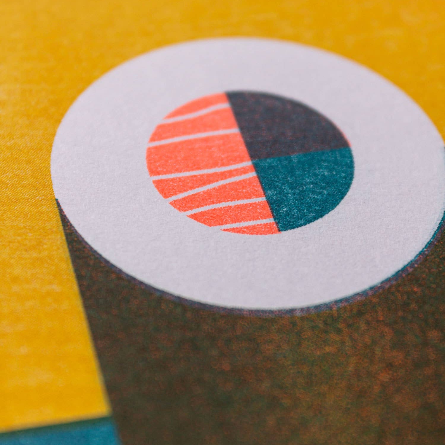 Risograph Mini Print | SUSHI SALMON MAKI