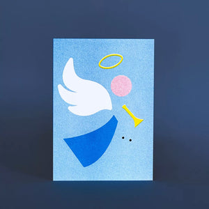 Risograph postcard | Chaos Angel