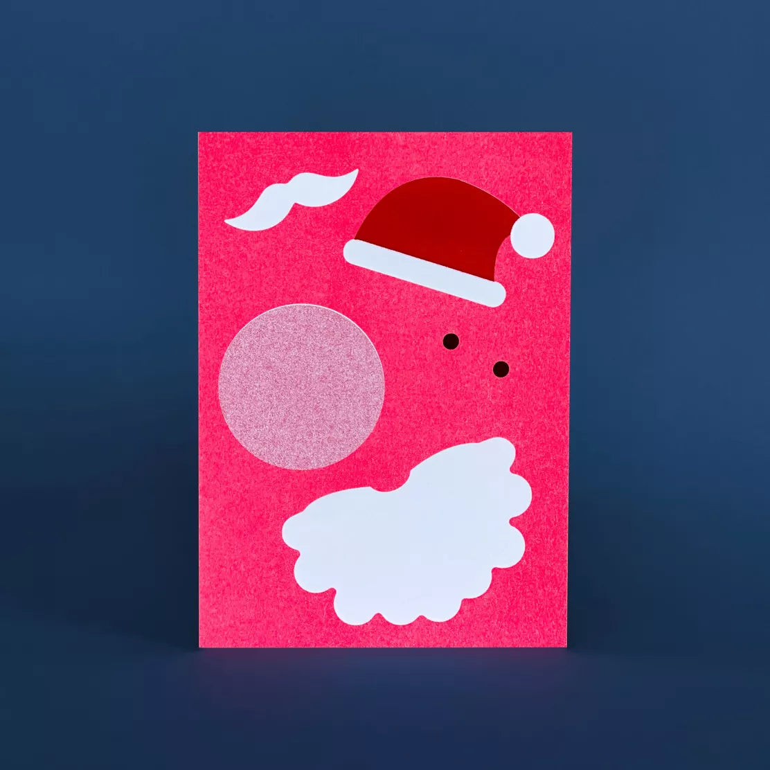 Risograph postcard | Chaos Santa Claus