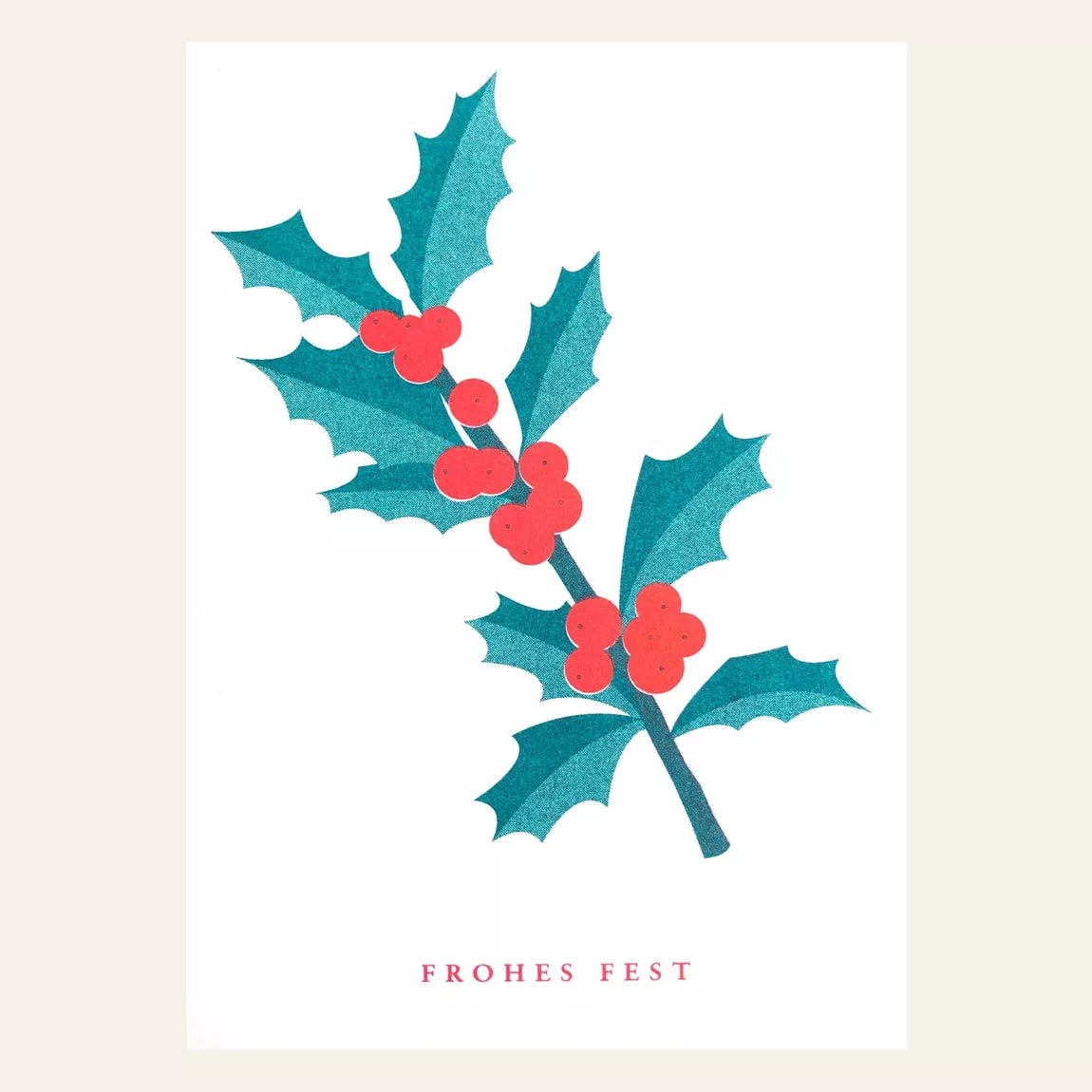 Risograph postcard | Holly